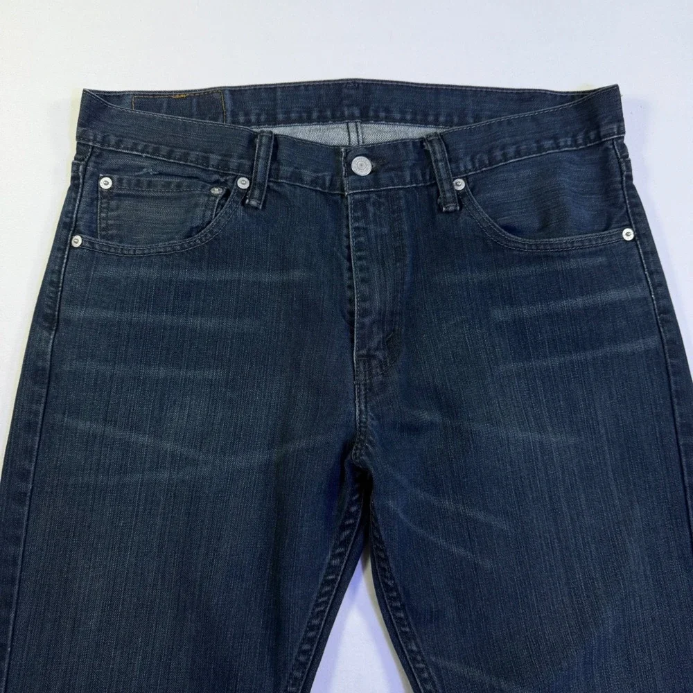 Levis 527 Slim Bootcut Jeans Mens 34x34 Dark Wash Indigo Denim 05527-0248
